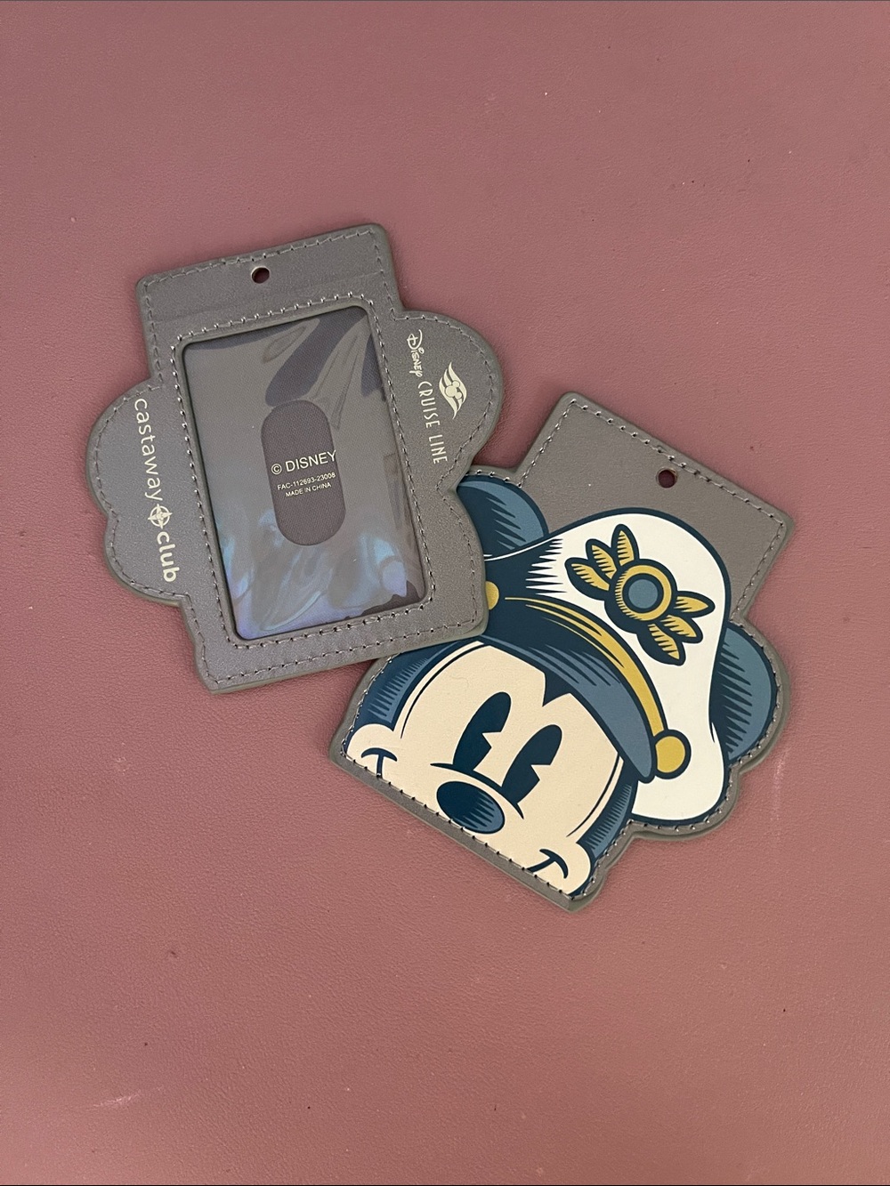 Disney Silver Castaway Member ID Holder